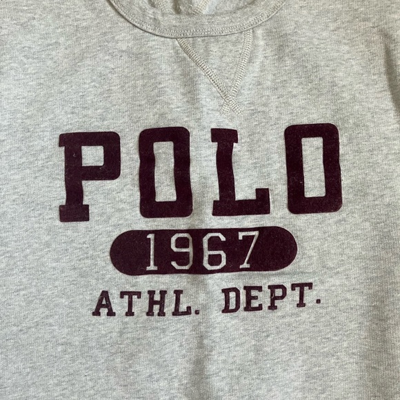 Polo Ralph Lauren 1967 ATHL. DEPT. size Small with burgandy patch - Picture 2 of 4